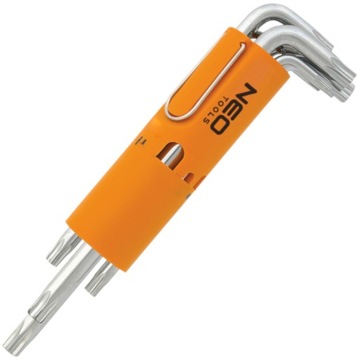 Klucze Torx długie T10-T50, zestaw 8 szt.