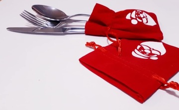 Рождественский футляр для столовых приборов Украшение рождественского подарка