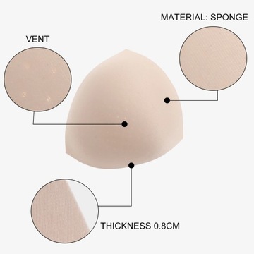 BIUSTONOSZ Z GĄBKI WSTAWKI GÓRNE OKŁADKI HALTER