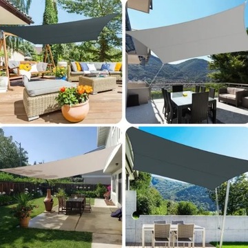 МОНТАЖНЫЙ КОМПЛЕКТ СОЛНЕЧНОГО ПАРУСА КВАДРАТНЫЙ ПРЯМОУГОЛЬНЫЙ