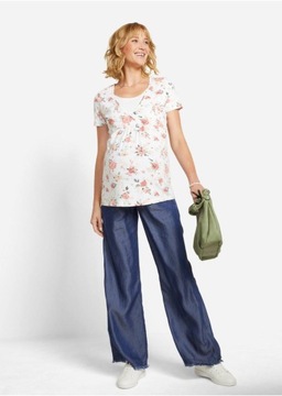 BONPRIX S30 JWI ТЕМНО-СИНИЕ БРЮКИ ДЛЯ МАТЕРИАЛОВ С ШИРОКИМИ НОГИНАМИ _/ 46