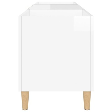 БЕЛЫЙ ГЛЯНЦЕВЫЙ ВИНИЛОВЫЙ ШКАФ ДЛЯ ПЛАСТИНОК 121X38X48CM