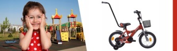 ДЕТСКИЙ ВЕЛОСИПЕД 14 дюймов КОРЗИНА + НАПРАВЛЯЮЩАЯ БЕСПЛАТНО