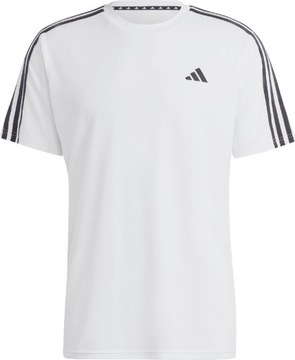 KOSZULKA MĘSKA ADIDAS TRAIN ESSENTIALS 3-STRIPES TRAINING TEE BIAŁA r XL