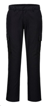 Spodnie robocze PORTWEST Stretch Slim czarne r.30