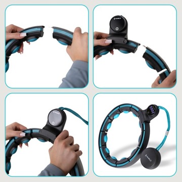 HULA HOP С МАГНИТАМИ И ВЕСОМ МЕТАЛЛИЧЕСКИХ СОЕДИНЕНИЙ ЗАРЯДКА USB