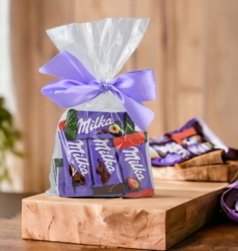 Подарочные шоколадные конфеты Milka Mini Naps детский подарок на день рождения спасибо