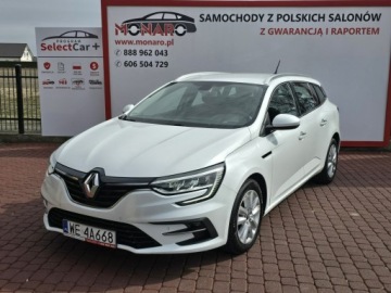 Renault Megane IV Grandtour Facelifting 1.3 TCe 140KM 2021 Renault Megane 1.3 TCe 140KM Zen Biała Perła Salon Polska Zamiana FV 23%