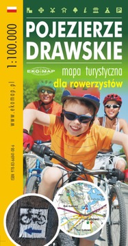MAPA POJEZIERZE DRAWSKIE DLA ROWERZYSTÓW 1:100000
