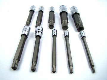 НАБОР НАСАДОК TORX С НАРУЖНЫМИ ШПИНКАМИ M4-M18 ДЛИННЫЕ 1/4