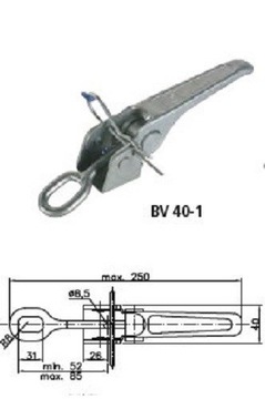 WINTERHOFF боковое сцепное устройство, зажим, откидное боковое закрытие