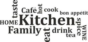 Napis naklejka do kuchni KITCHEN