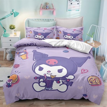 Sanrio Kuromi 3D KOMPLET POŚCIELI POSZEWKA 140x200