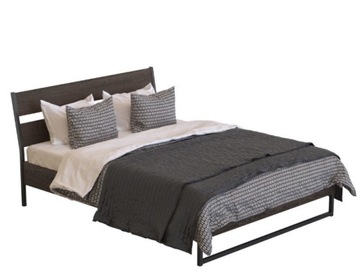 Łóżko Podwójne Ikea TRYSIL 160x200 wenge