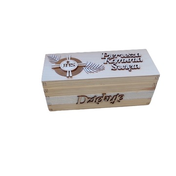 PODZIĘKOWANIE dla Chrzestnych KOMUNIA prezent miód