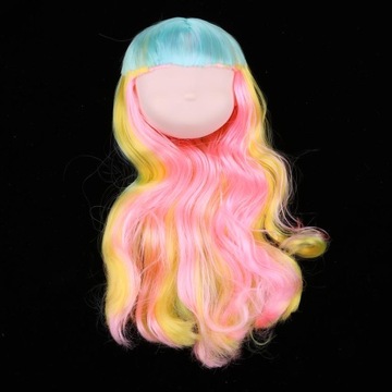 Фэнтезийный 1/6 BJD разноцветный шиньон, скульптура головы
