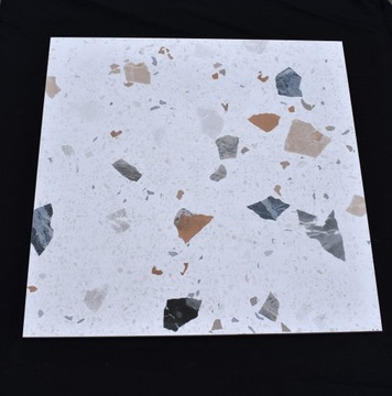 GRES STRACCIATELLA LASTRYKO TERAZZO BIAŁA SATYNA 60x60
