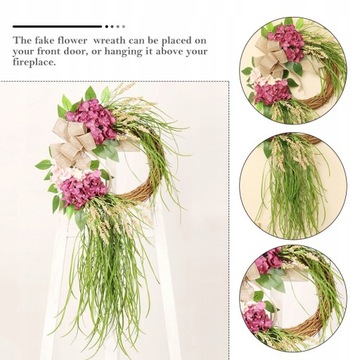 Wiszący wieniec powitalny do ogrodu