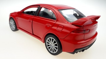 WELLY MITSUBISHI LANCER EVOLUTION X BLUE 1:34 НОВАЯ МЕТАЛЛИЧЕСКАЯ МОДЕЛЬ