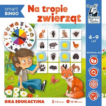Na tropie zwierząt. Smart bingo. Gra edukacyjna