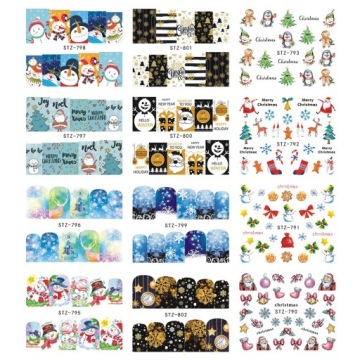 Водные наклейки для ногтей Reindeer SNOWS H73