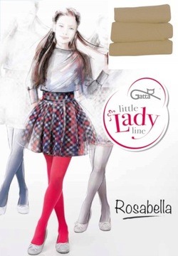 Rajstopy dziewczęce Gatta Rosabella 152-158 LATTE