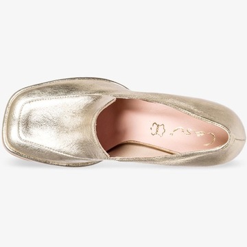 Moccasins Женская кожаная обувь на блоке R 38