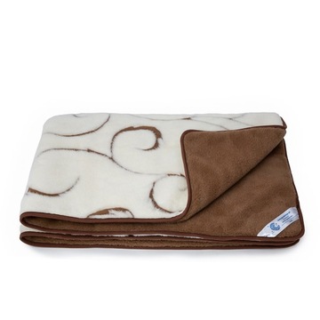 KOŁDRA WEŁNIANA 200x200 CAMEL KASZMIR LIGURIA CK5