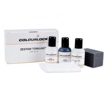 ЧЕРНАЯ КРАСКА ДЛЯ ОБНОВЛЕНИЯ КОЖАНЫХ РУЛЕВ И ОБИВКИ НАБОР COLOURLOCK