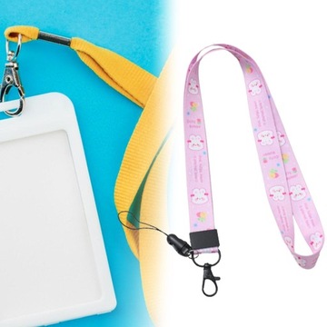 Шейный ремешок Универсальный ремешок для карточек Прекрасный фиолетовый офисный вариант