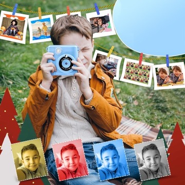 МГНОВЕННАЯ КАМЕРА ДЛЯ ДЕТСКОГО ПРИНТЕРА С КАРТОЙ 32 ГБ