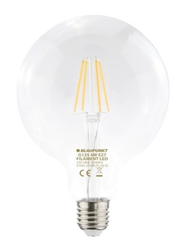 G125 LED FILAMENT 4W 470lm E27 2700K