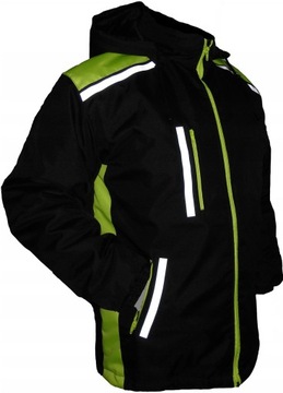 KURTKA ROBOCZA ODBLASKOWA WODOODPORNA OCIEPLANA S