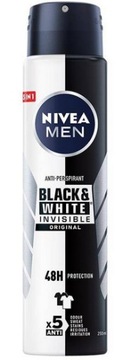Nivea MEN antyperspirant spray 48 h Black&White Invisible 250 ml