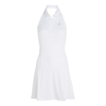 TOMMY HILFIGER SUKIENKA DAMSKA POLO DRESS BIAŁA M