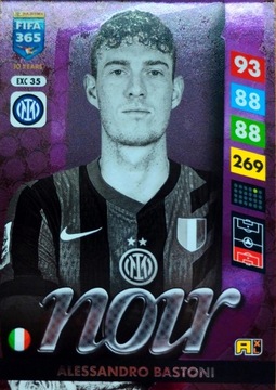 FIFA 365 2025 RARE EXCELLENCE NOIR EXC 35 ALESSANDRO BASTONI INTER