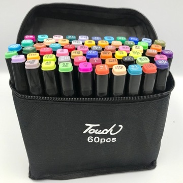 АЛКОГОЛЬНЫЕ МАРКЕРЫ 60 ШТ. Маркеры для фетра Маркеры Маркеры