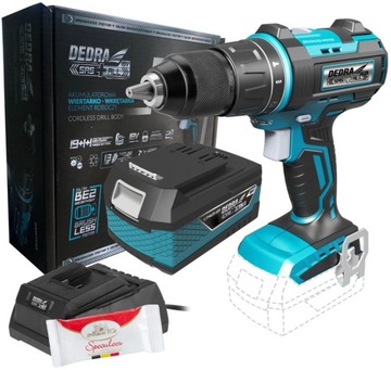 DEDRA DED7142 Wiertarko-wkrętarka Aku. SAS+ 18V BEZSZCZOTKOWA +1x4ah