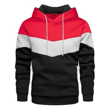 BLUZA MĘSKA ROZPINANA Z KAPTUREM ROZ S-4XL