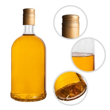 20x BUTELKI SZKLANE TADEUSZ 500ml NA WÓDKĘ WESELNĄ WHISKY WINO CYDR RUM SOK