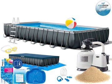 INTEX Каркасный садовый бассейн 975x488x132см 21в1