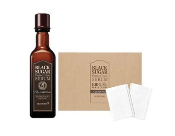 Skinfood Black Sugar Perfect First Serum + Płatki