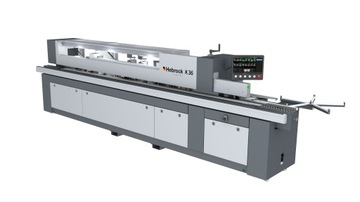 Кромкооблицовочный станок с предварительным фрезерованием Hebrock, предварительным фрезерованием углов