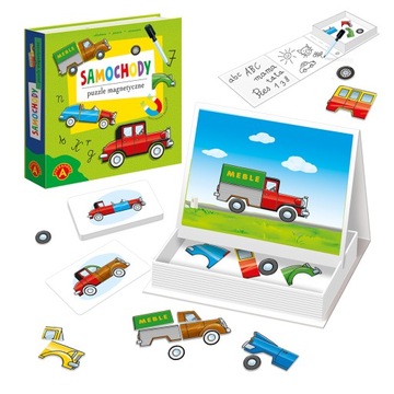 Puzzle magnetyczne - Samochody ALEX