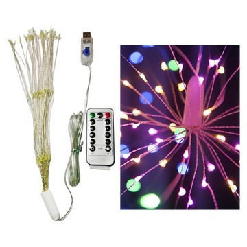 Ściemnialna fajerwerk Sharplace 200 LED 50 gałęzi