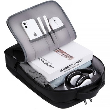 ЧЕРНЫЙ ГОРОДСКОЙ РЮКЗАК ДЛЯ НОУТБУКА 15,6 ДЮЙМОВ С USB-USB Водонепроницаемый УДОБНЫЙ РЮКЗАК