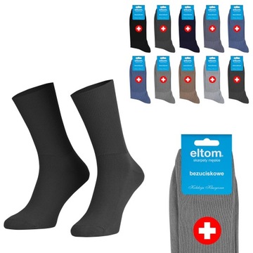 SKARPETY BEZUCISKOWE skarpetki 10 par ELTOM *42-44