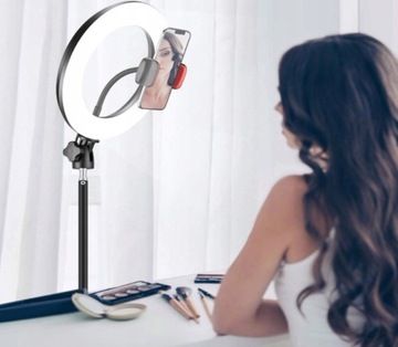 КОЛЬЦЕВАЯ ЛАМПА ДЛЯ СЕЛФИ-ШТАТИВА LED МАКИЯЖ ДЛЯ ФОТОГРАФИЙ СО ШТАТИВОМ