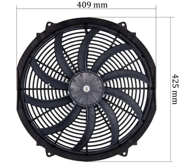 ПЛОСКИЙ ВЕНТИЛЯТОР РАДИАТОРА 42см прессование