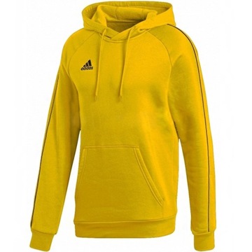 Bluza męska adidas core 18 hoody żółta fs1896 M